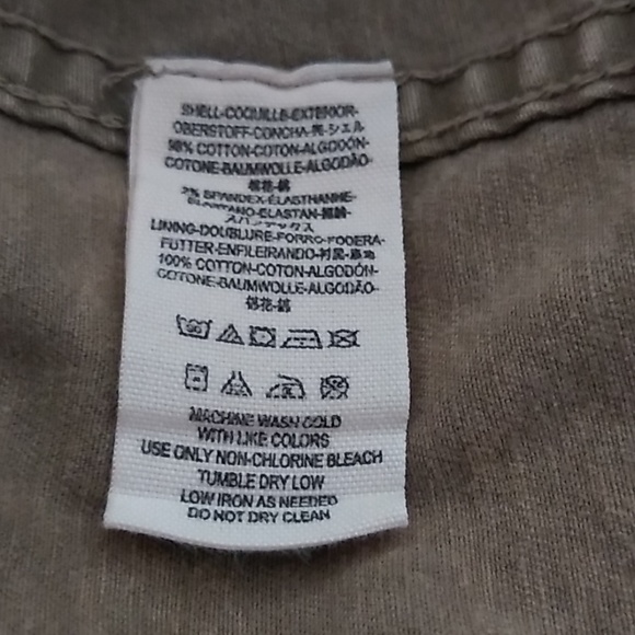 Free People Collapsing Snap Front Cotton Jacket Md - Picture 7 of 10